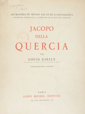 cover image of Jacopo della Quercia